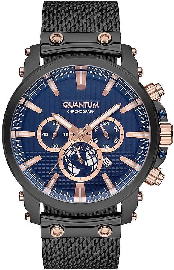 Quantum Pwg670.090 Erkek Siyah Hasır Kol Saati