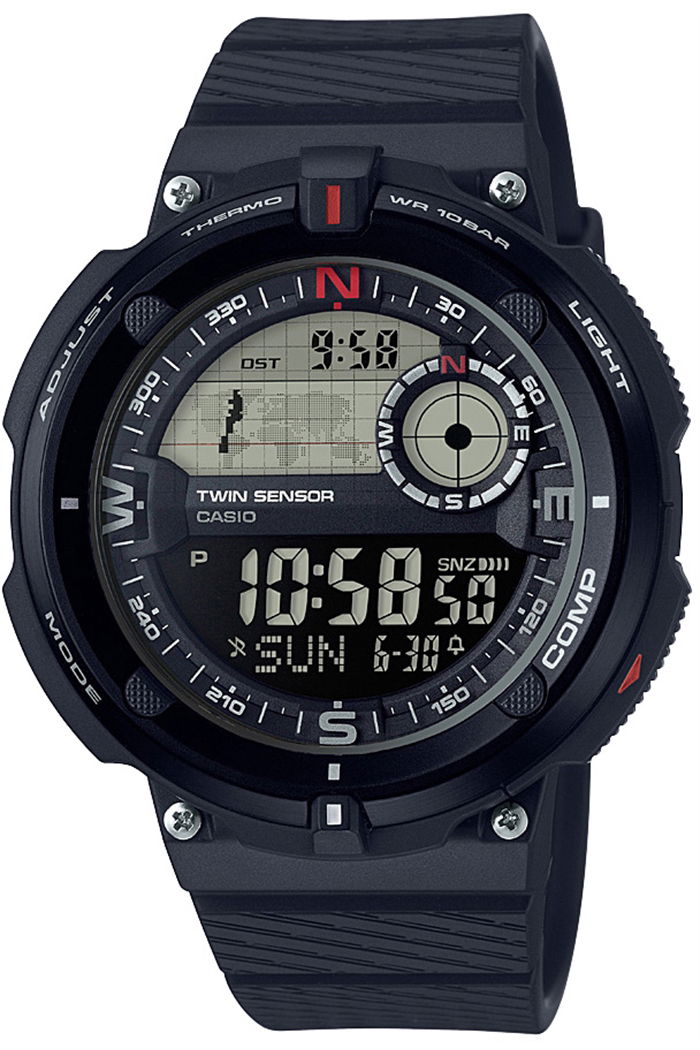Casio Sgw-600h-1bdr Pusula ve Termometre
