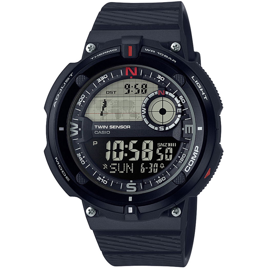 Casio Sgw-600h-1bdr Pusula ve Termometre