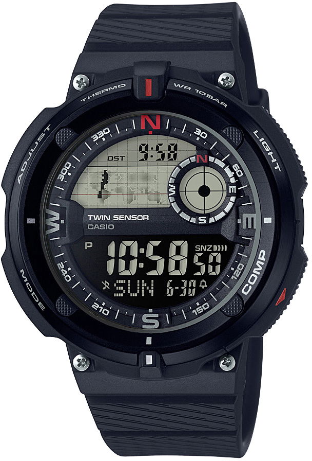 Casio Sgw-600h-1bdr Pusula ve Termometre