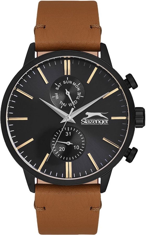Slazenger Sl.9.1519.2.01 Erkek Kahve Deri Kol Saati