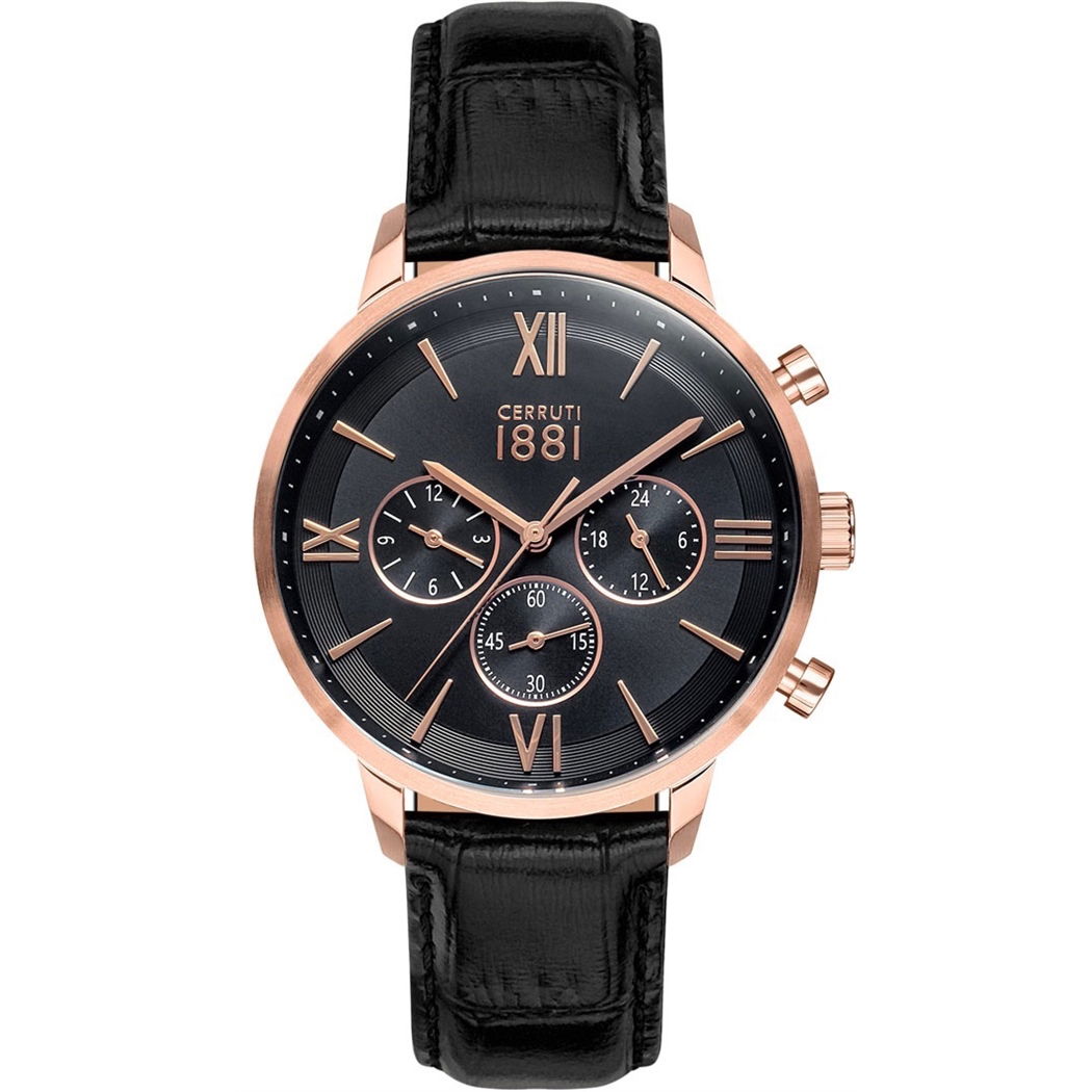 Cerruti 1881 Cra23401 Erkek Deri Kayışlı Saat