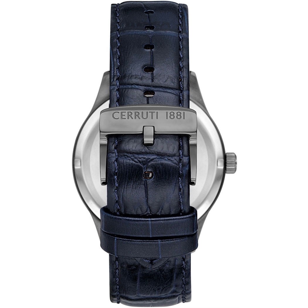 Cerruti 1881 Cra24006 Erkek Lacivert Deri Saat