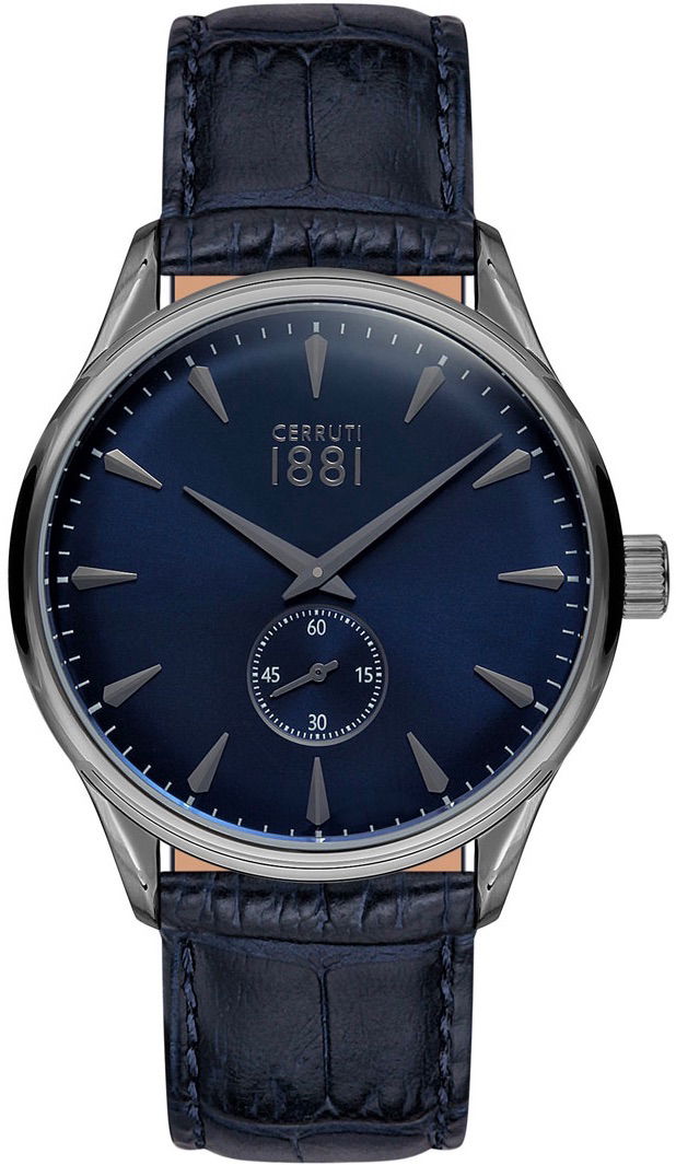 Cerruti 1881 Cra24006 Erkek Lacivert Deri Saat