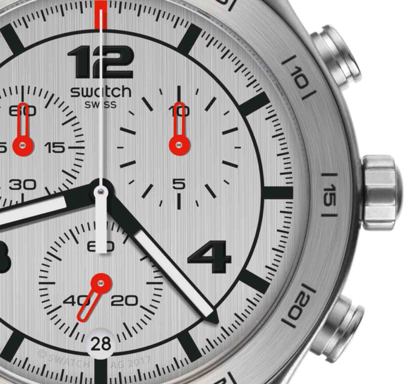 Swatch YVS447G Silver Again Erkek Kol Saati