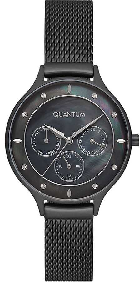 Quantum Iml687.650 Siyah Hasır Bayan Saati