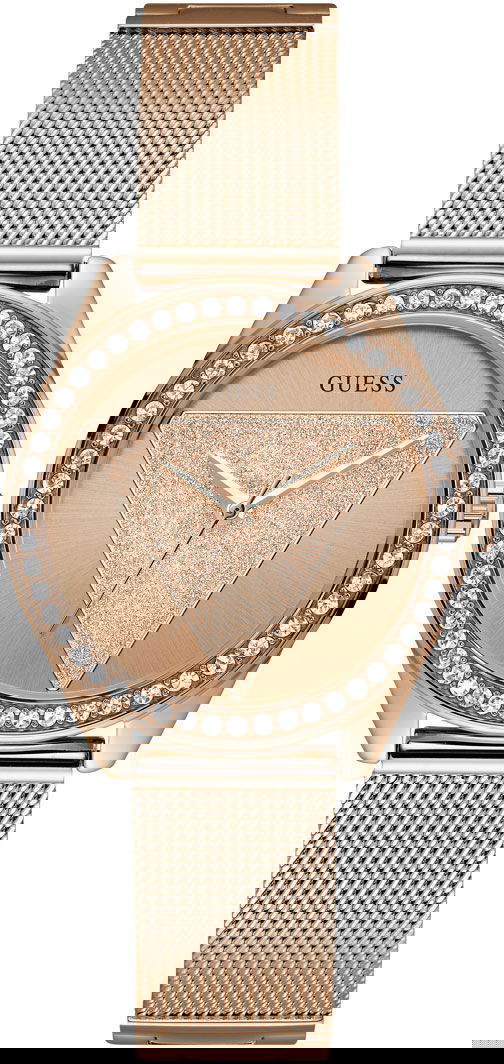 Guess Guw1142l4 Bayan Taşlı Hasır Kol Saati