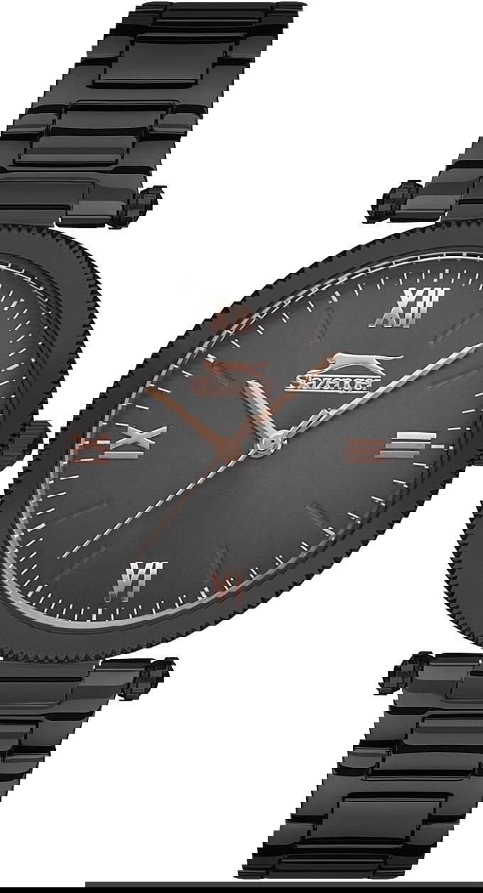 Slazenger Sl.9.1585.3.03 Bayan Siyah Çelik Saat