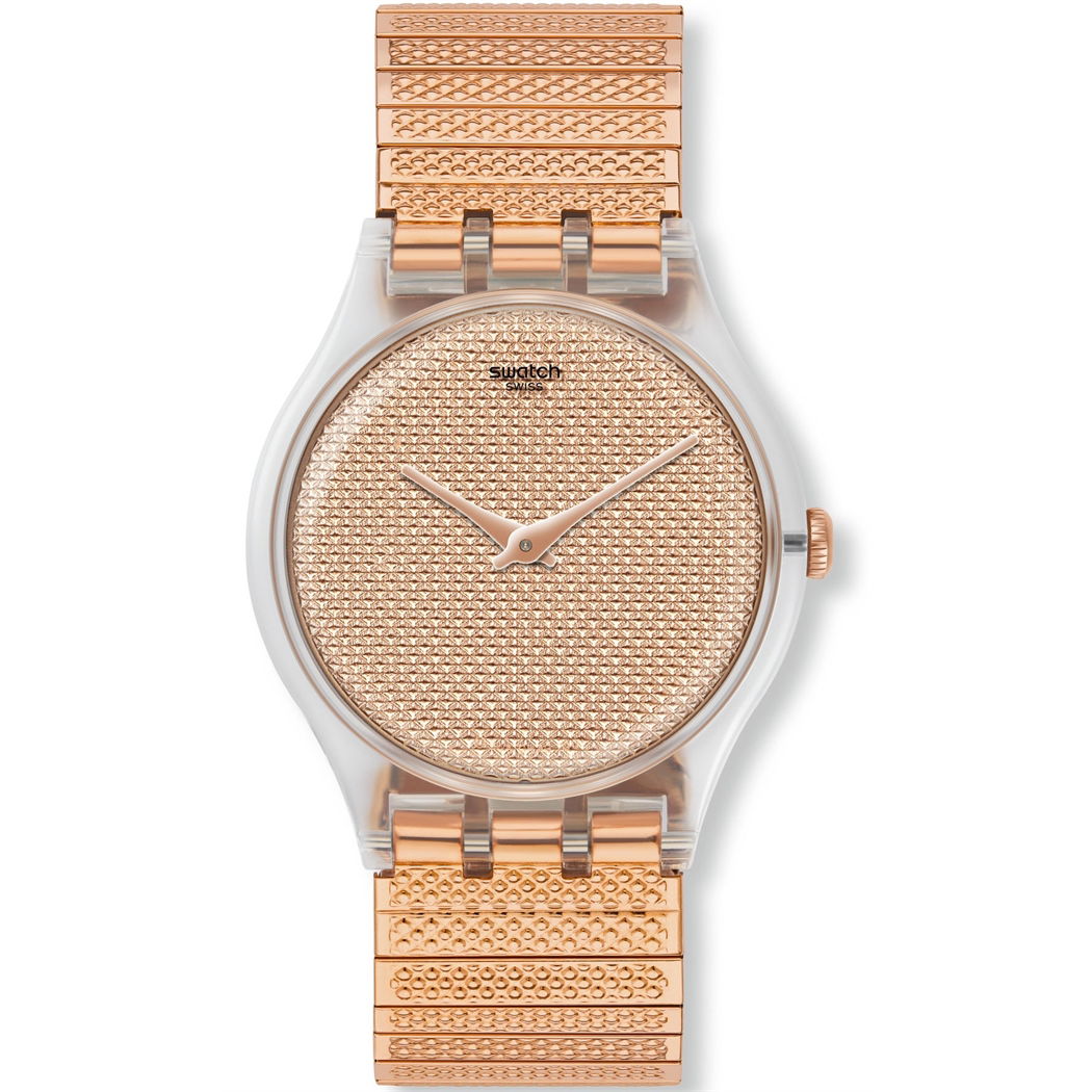 Swatch Suok134a Rose Gold Lastikli Kordon Saat