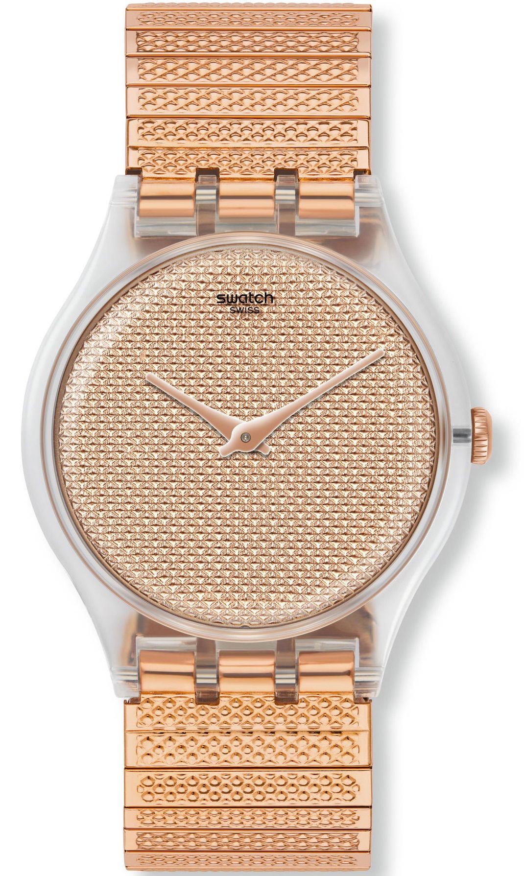 Swatch Suok134a Rose Gold Lastikli Kordon Saat