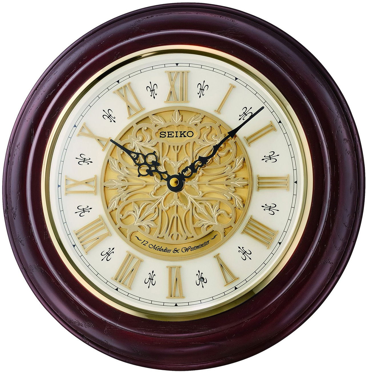 Seiko Qxm342b Duvar Ahşap Saati