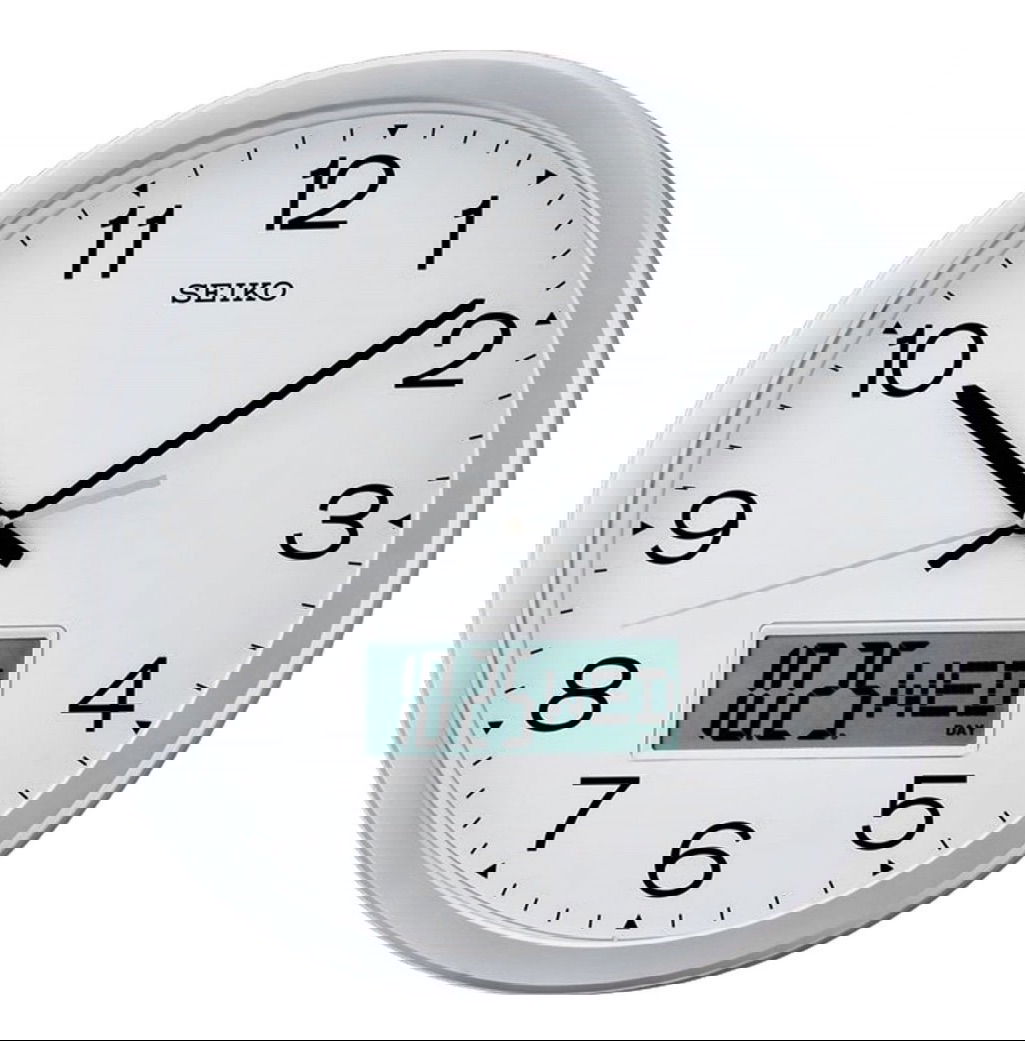 Seiko Qxl007s LCD Takvimli Duvar Saati