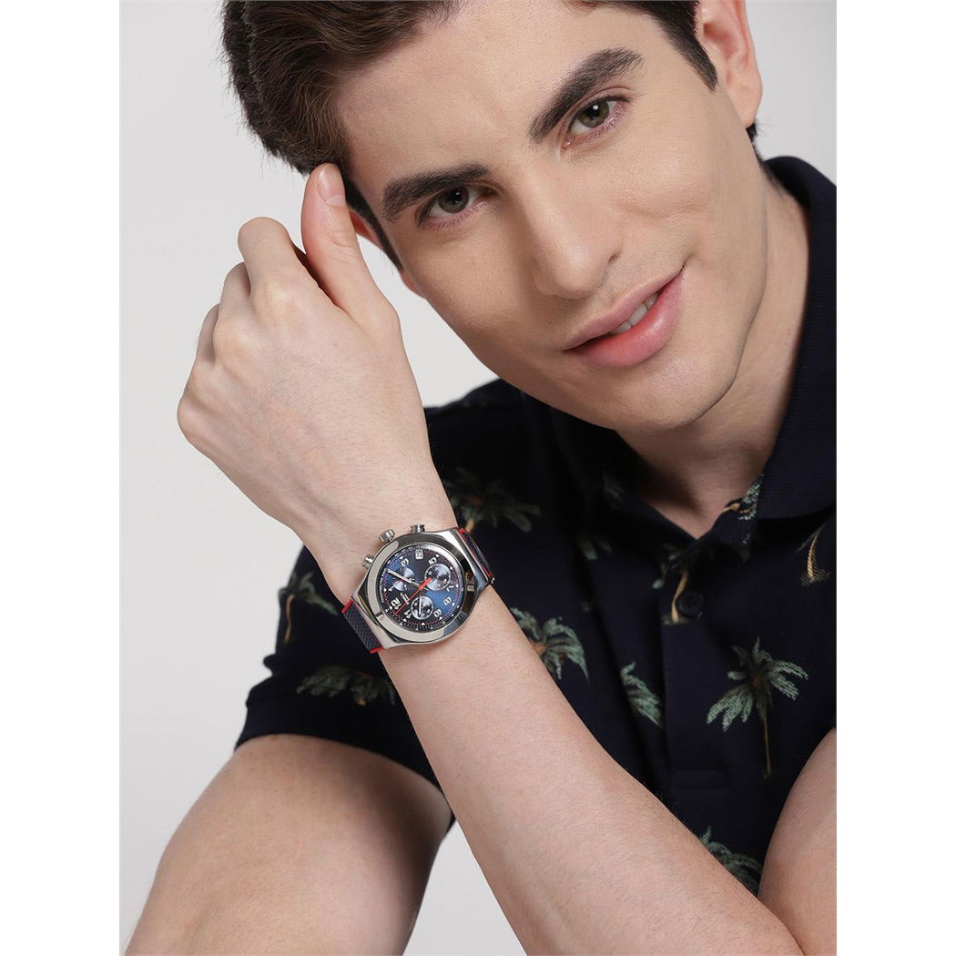 Swatch YVS452 Irony Kronometreli Mavi Spor Saat 