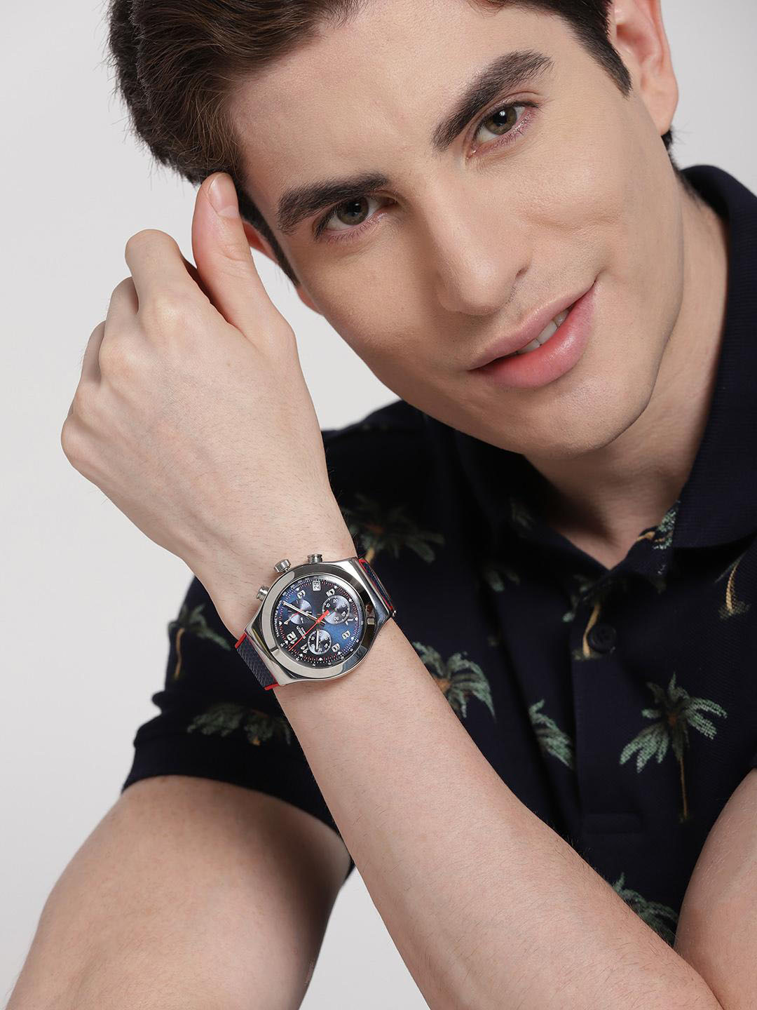 Swatch YVS452 Irony Kronometreli Mavi Spor Saat 