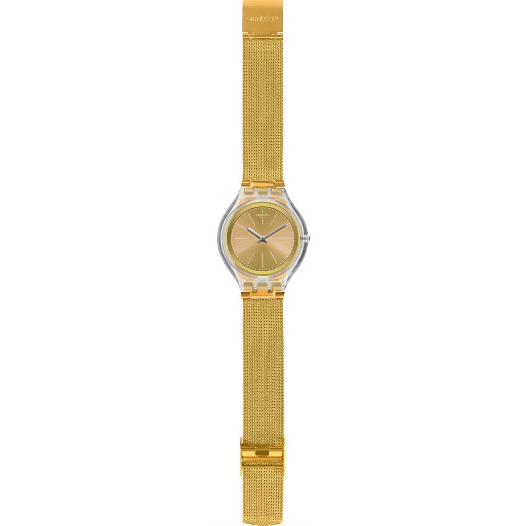 Swatch SVUK101M Altın Rengi Hasır Bayan Saati