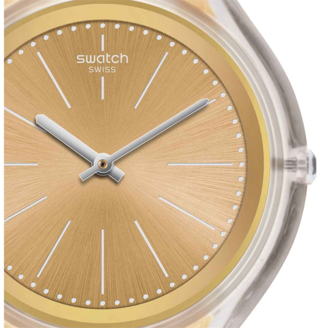 Swatch SVUK101M Altın Rengi Hasır Bayan Saati