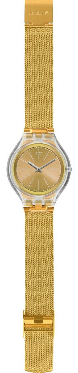 Swatch SVUK101M Altın Rengi Hasır Bayan Saati