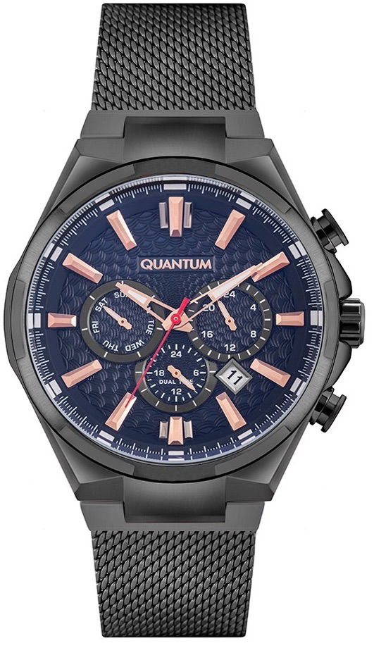 Quantum Siyah Hasır Erkek Saat PWG827.090