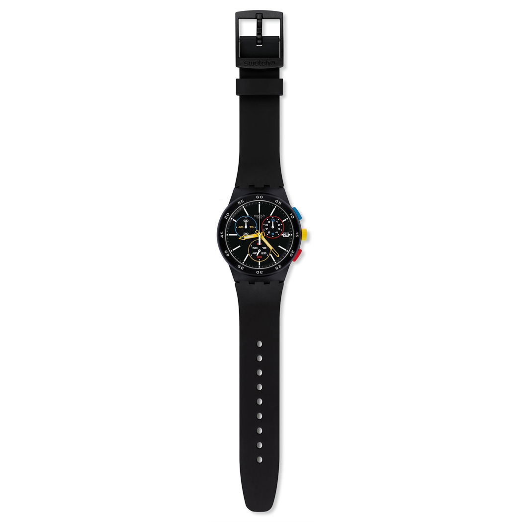 Swatch SUSB416 BLACK-ONE Kronometreli Saat