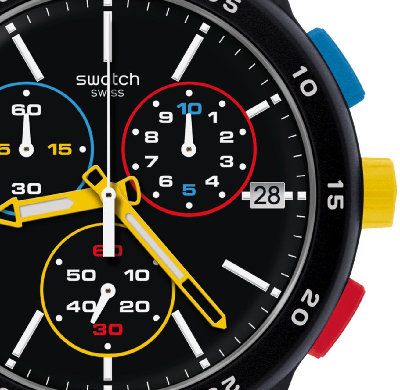 Swatch SUSB416 BLACK-ONE Kronometreli Saat