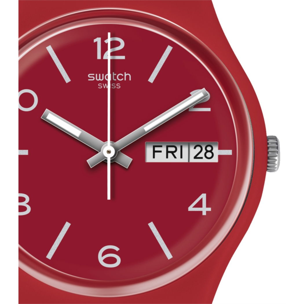 Swatch Kırmızı Kol Saati GR710