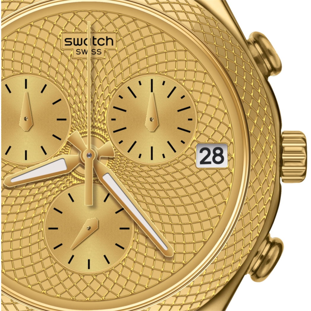 Swatch YCG420G Altın Rengi Spor Saat 