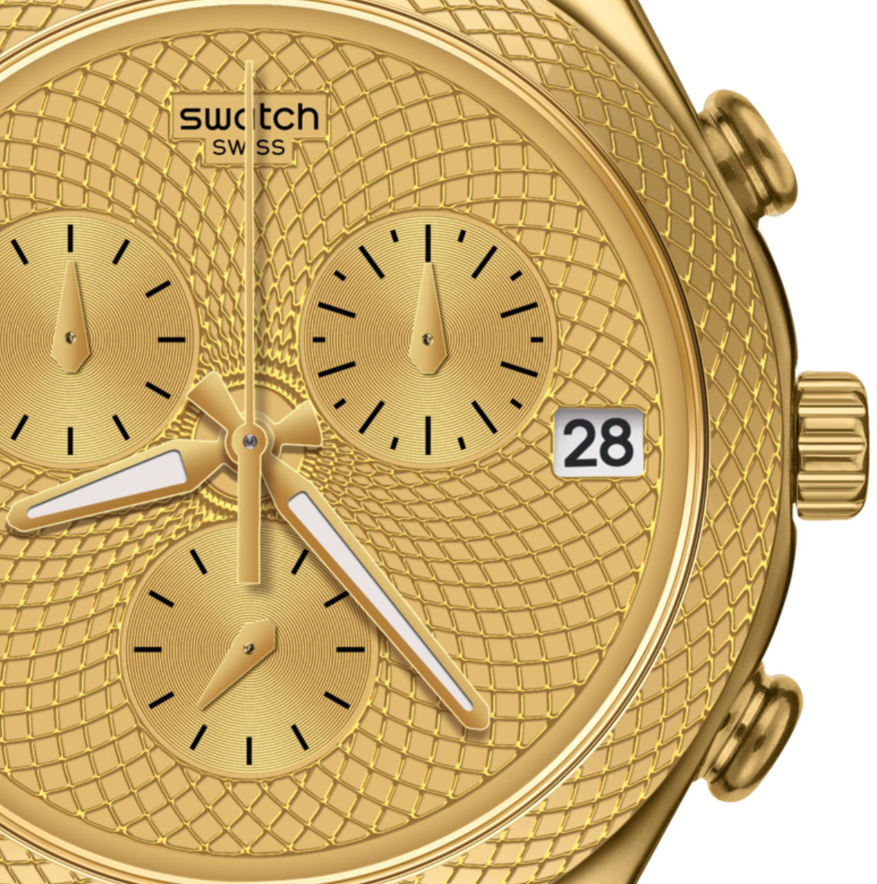 Swatch YCG420G Altın Rengi Spor Saat 