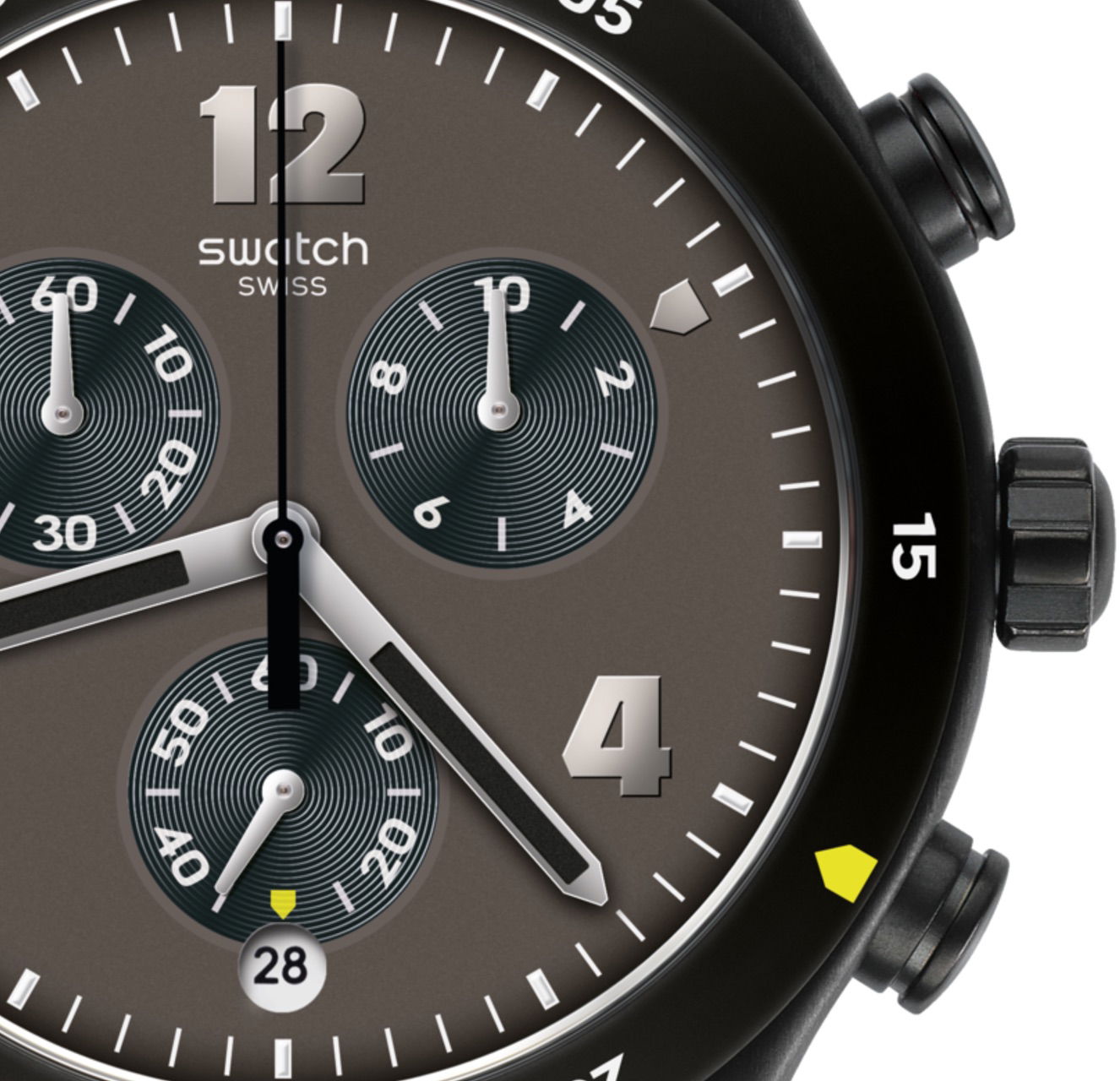 Swatch YVB406 DARKBARK Erkek Kol Saati 