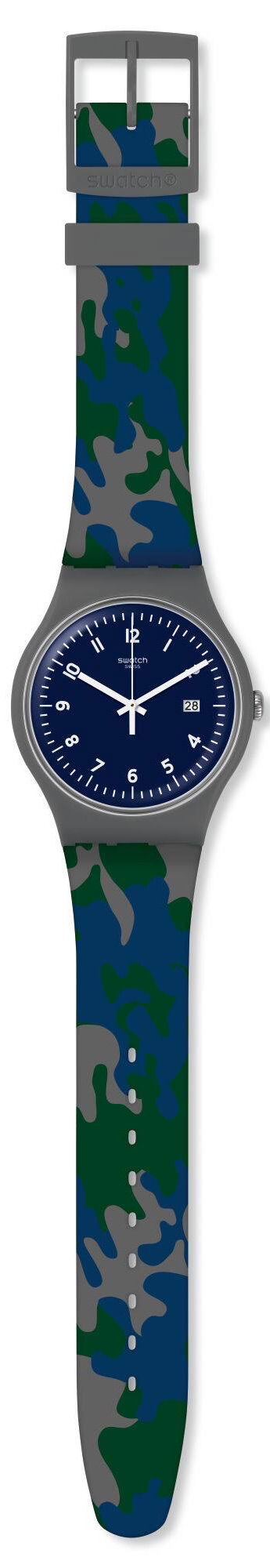 Swatch SUOM400 Kamuflaj Desenli Saat