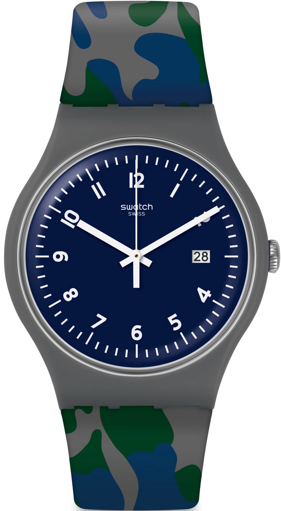 Swatch SUOM400 Kamuflaj Desenli Saat