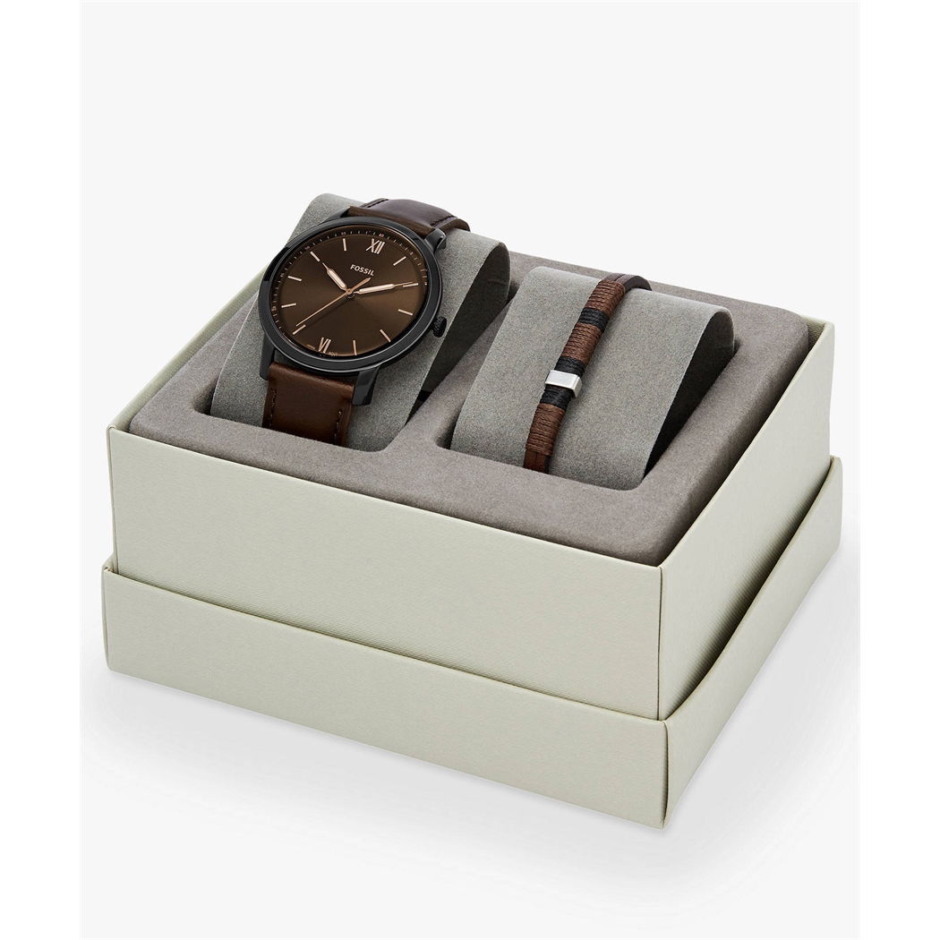 Fossil Deri Bileklik Hediyeli Saat FFS5557SET