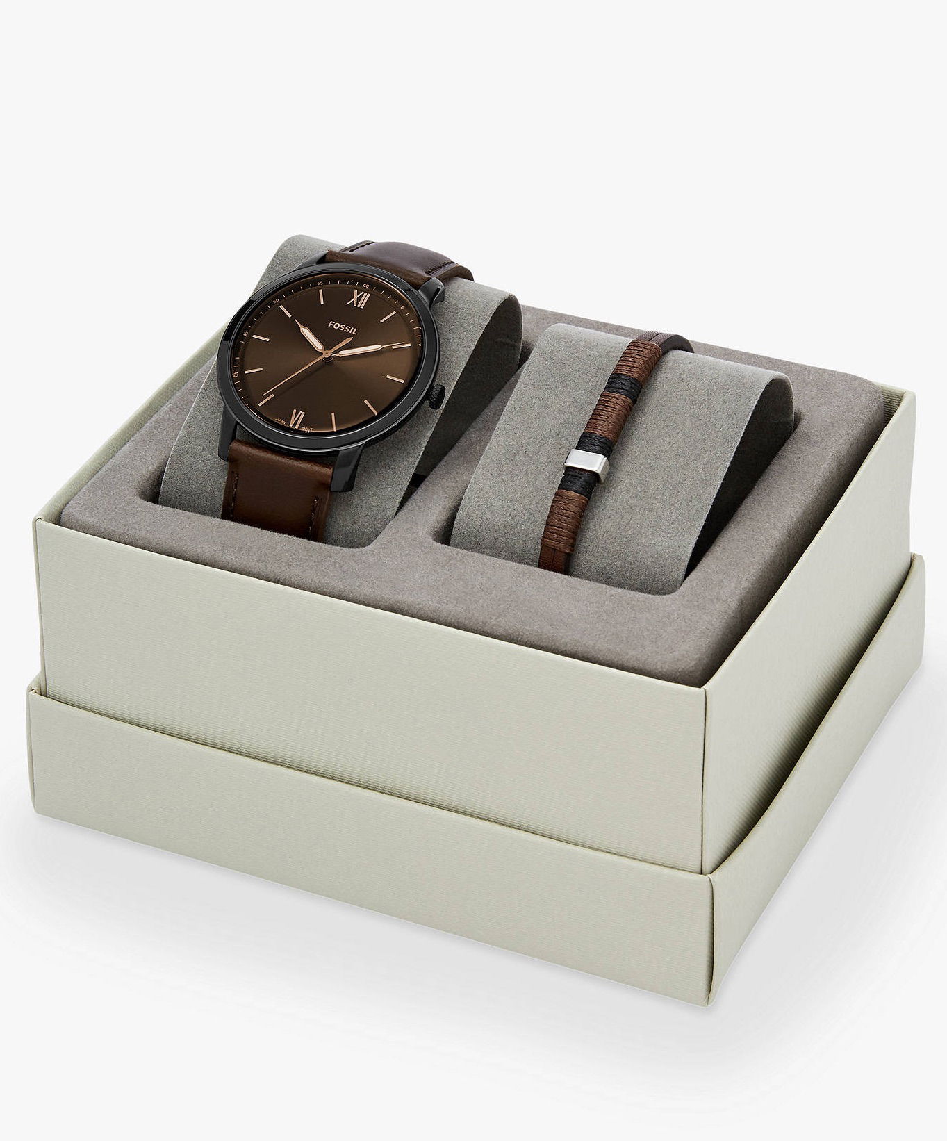 Fossil Deri Bileklik Hediyeli Saat FFS5557SET