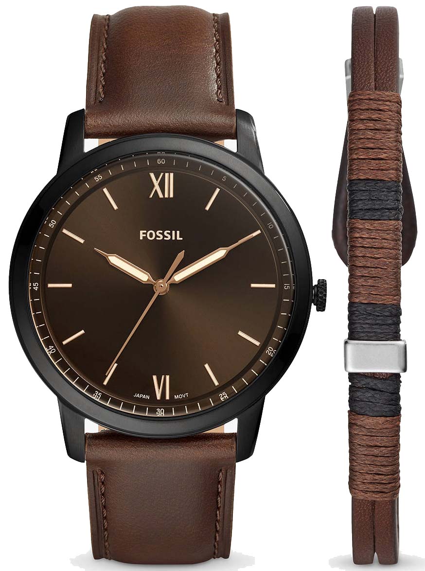 Fossil Deri Bileklik Hediyeli Saat FFS5557SET