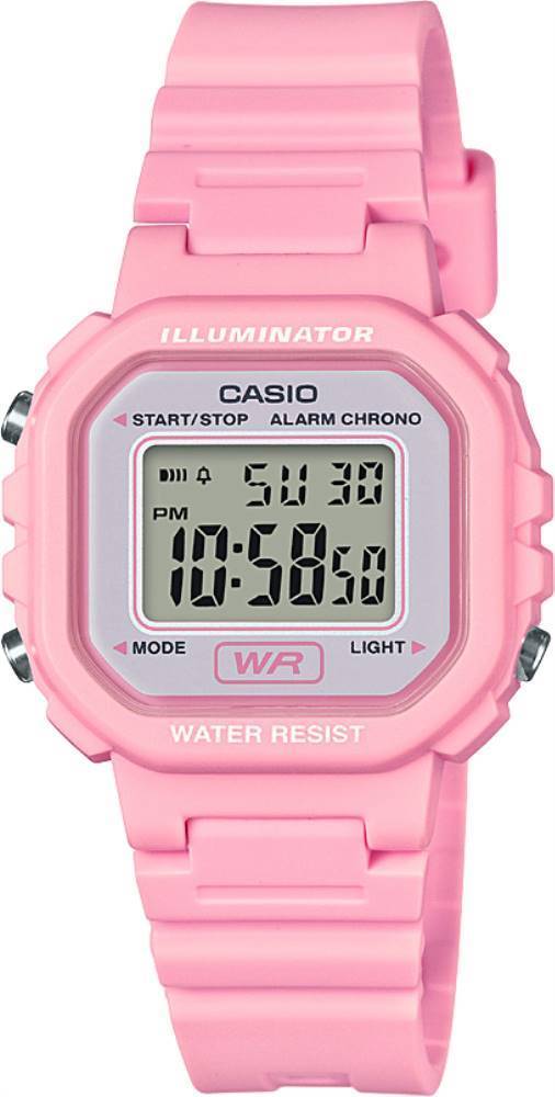 Casio Pembe Dijital Bayan Saati LA-20WH-4A1DF
