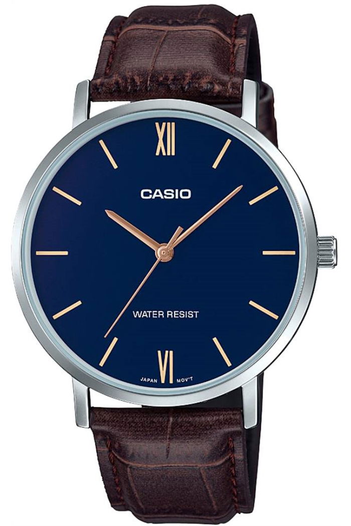 Casio Deri Kayışlı Erkek Saati MTP-VT01L-2BUDF