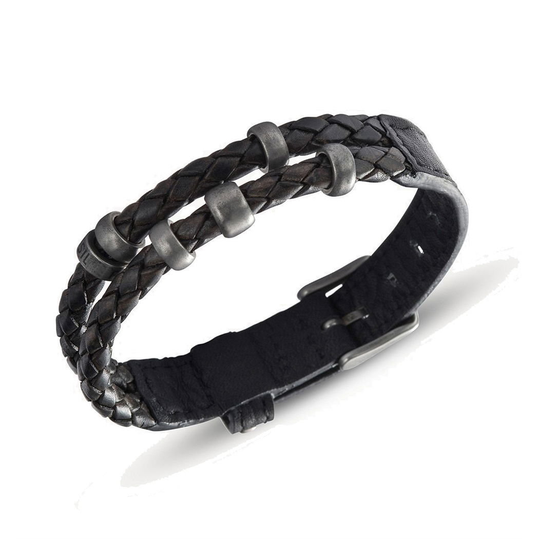 Fossil Jf85460-040 Erkek Deri Bileklik