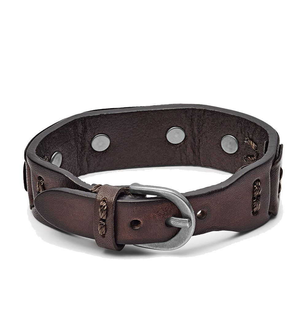 Fossil Jf86562-040 Erkek Deri Bileklik