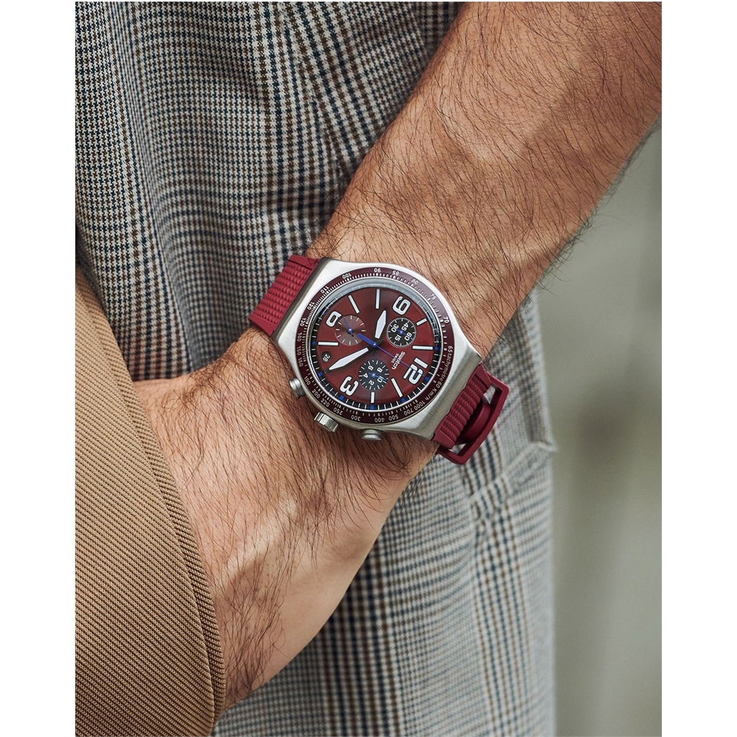 Swatch YVS464 WINE GRID Kol Saati