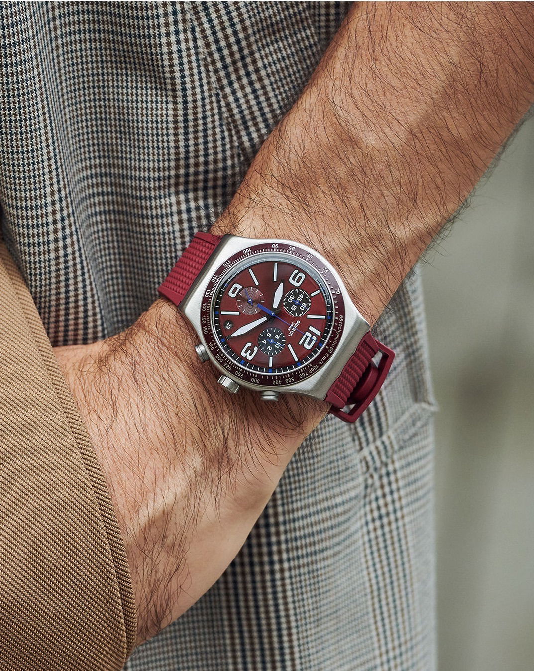 Swatch YVS464 WINE GRID Kol Saati