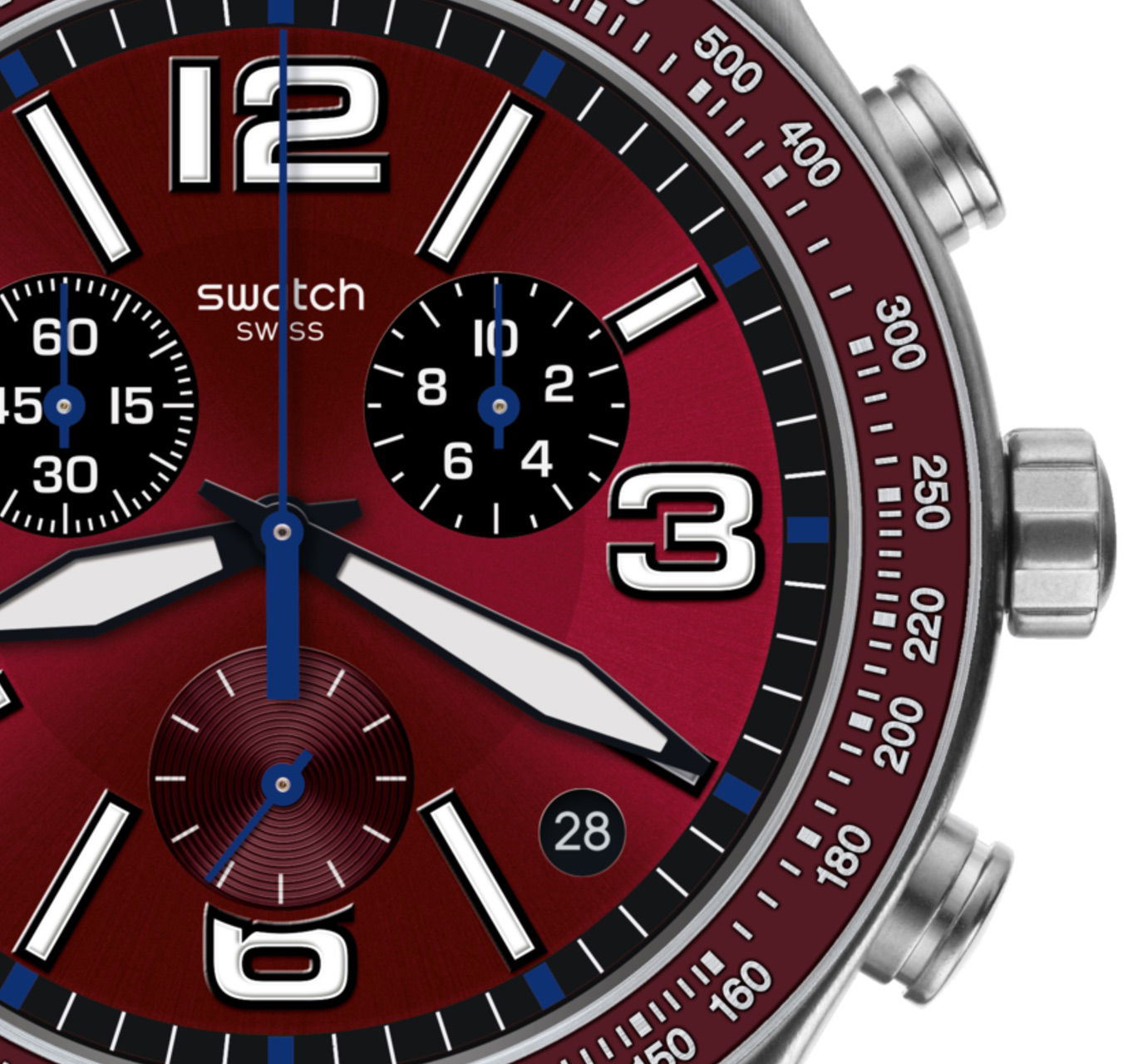 Swatch YVS464 WINE GRID Kol Saati