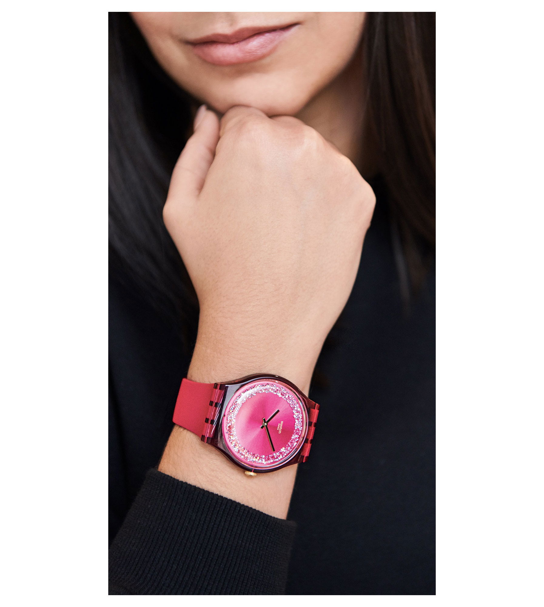 Swatch SUOP111 RUBY RINGS Bayan Saati