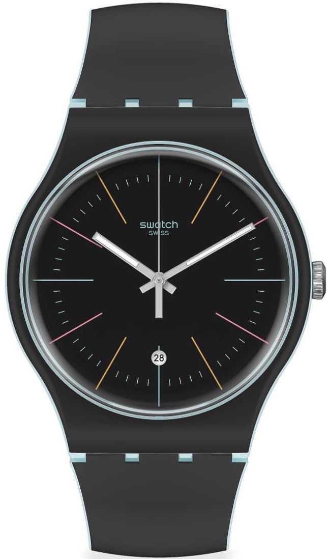 Swatch SUOS402 BLACK LAYERED Kol Saati
