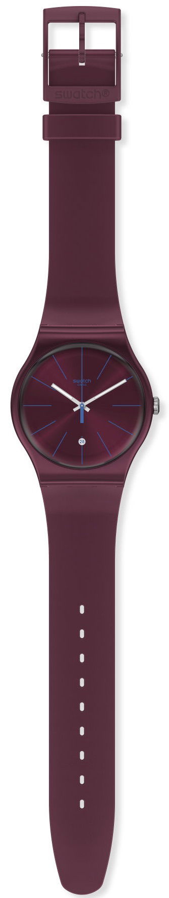 Swatch SUOR402 BURGUNDAZING Kol Saati