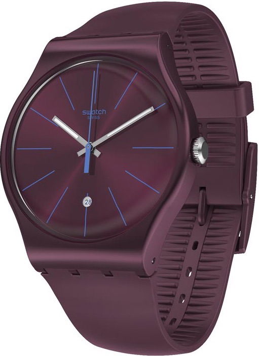 Swatch SUOR402 BURGUNDAZING Kol Saati