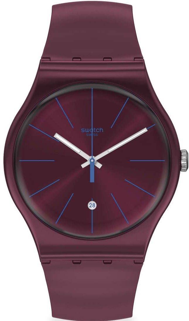 Swatch SUOR402 BURGUNDAZING Kol Saati