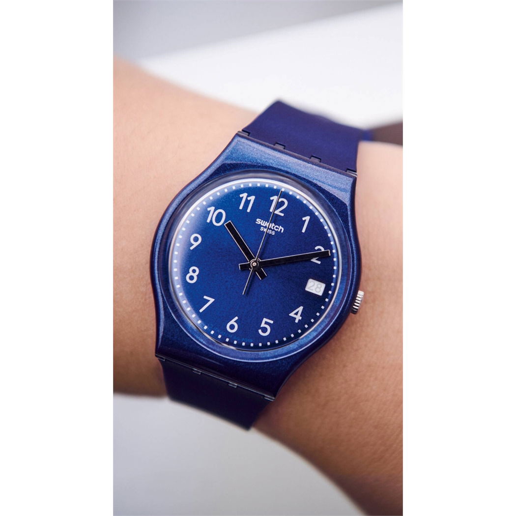 Swatch Gn416 SILVER IN BLUE Kol Saati