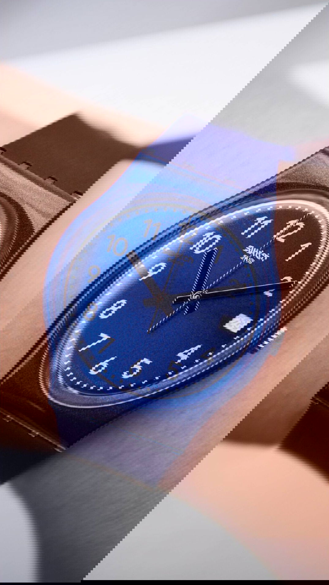 Swatch Gn416 SILVER IN BLUE Kol Saati