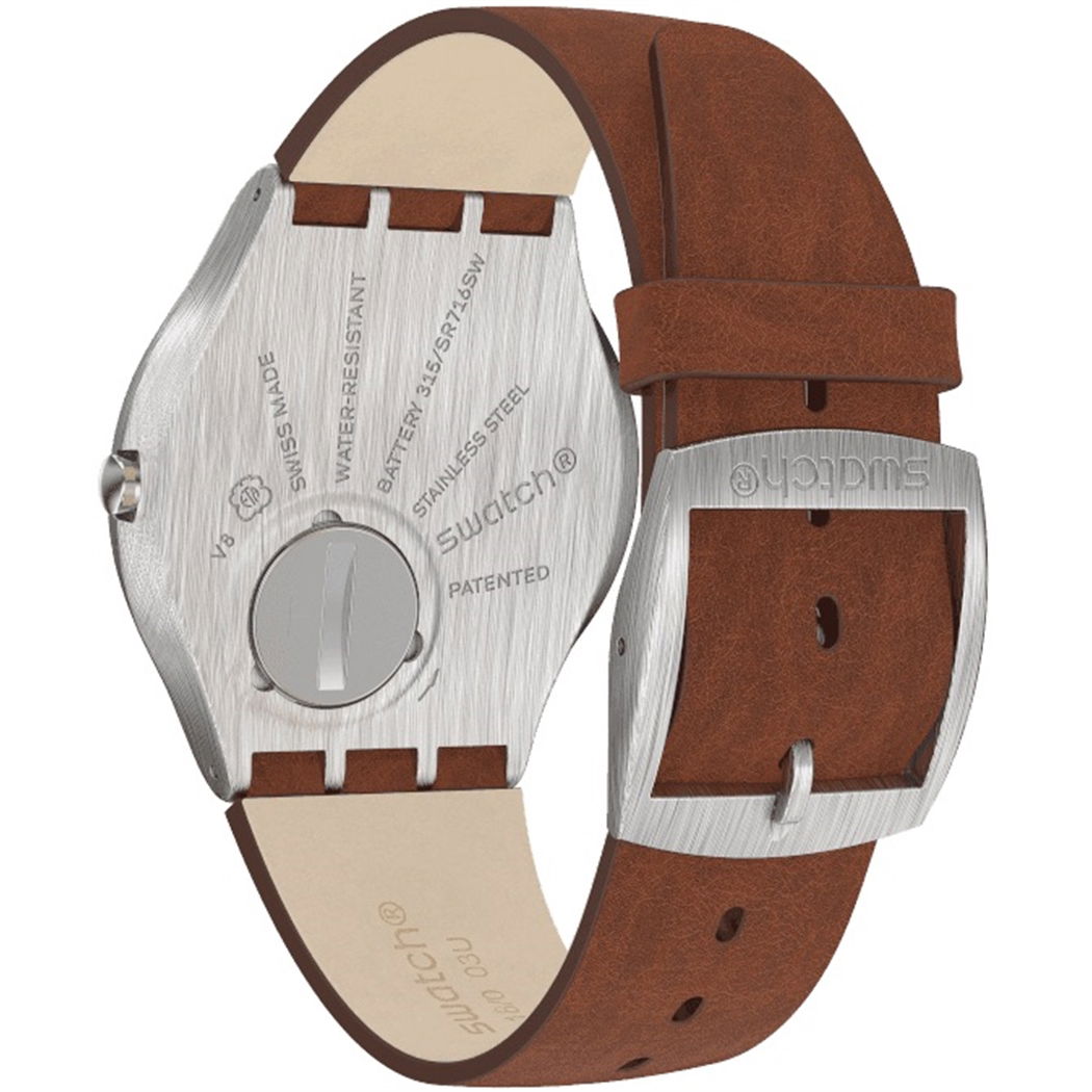 Swatch SS07S108 SKIN SUIT BROWN Erkek Kol Saati