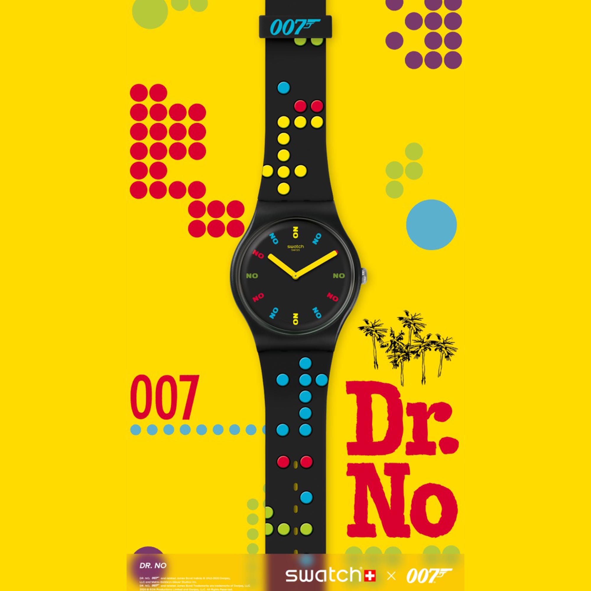 Swatch SUOZ302 DR NO 1962 JAMES BOND Kol Saati