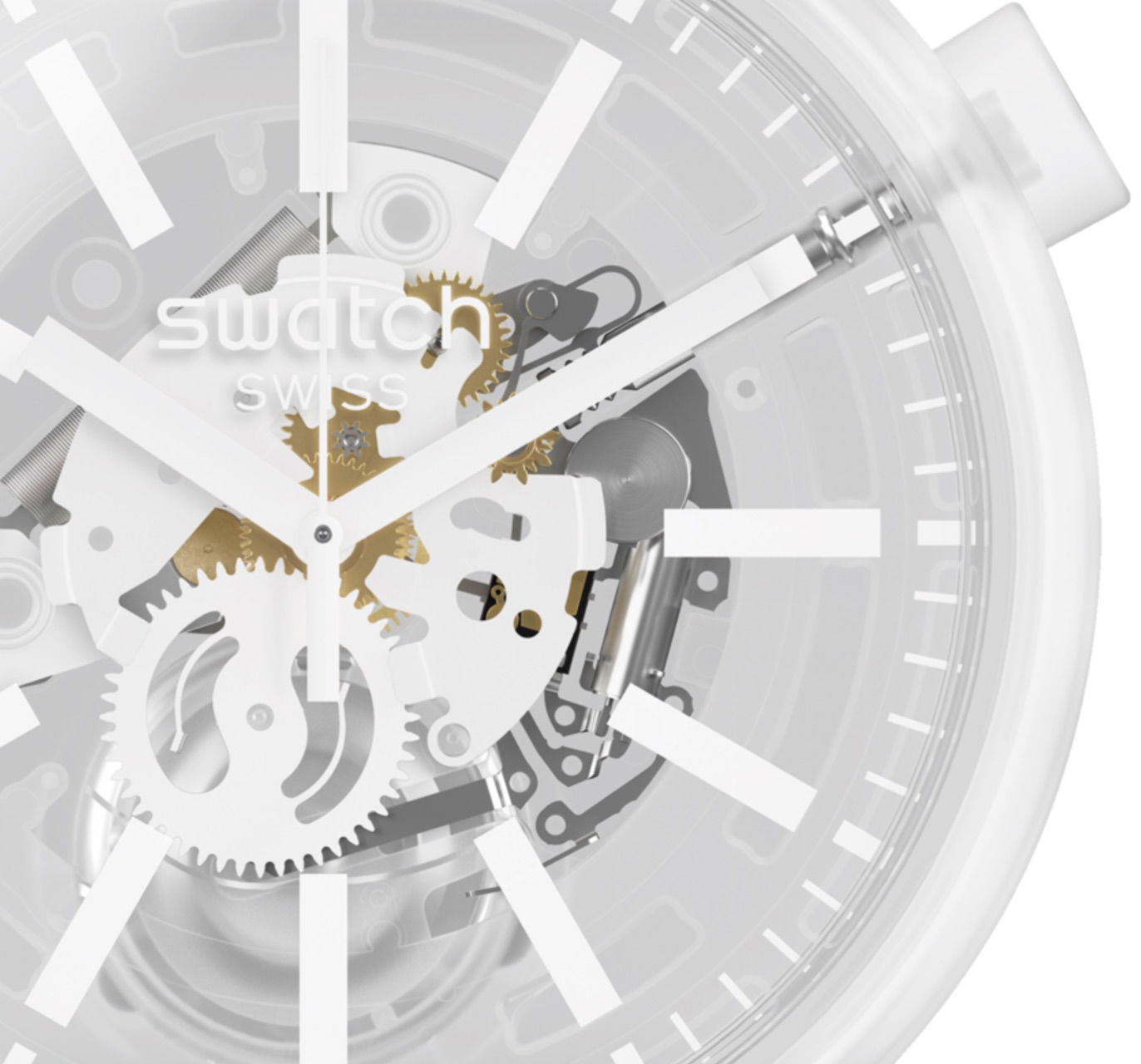 Swatch So27e106 WHITEINJELLY Big Bold